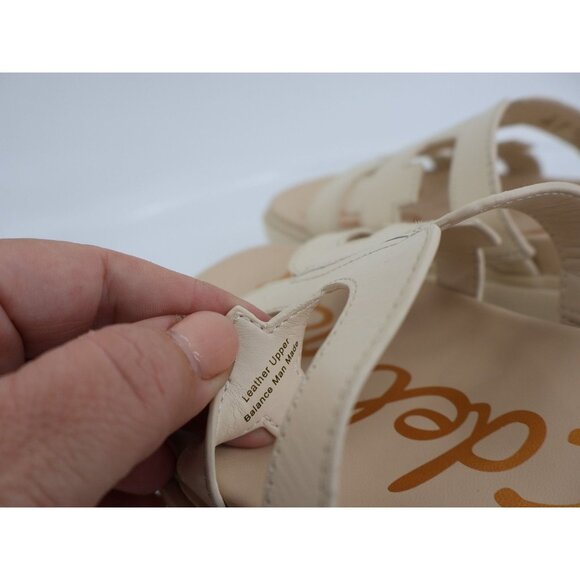 Sam Edelman Valeri Slide Women Size 8.5 Wide Ivory Leather Platform Slip On Flat - Picture 13 of 15